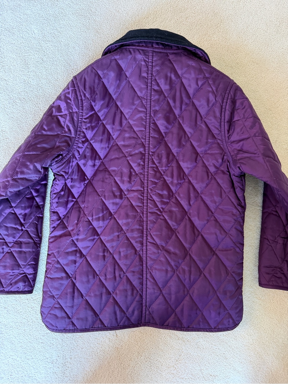 Barbour Quilted Kids Puffer Jacket in Plum - Picture 5 of 5